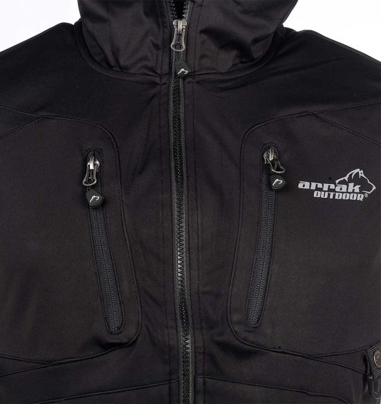 Vest naistele, veekindel ja tuulekindel, must Acadia Softshell, koerajuhile (Arrak)