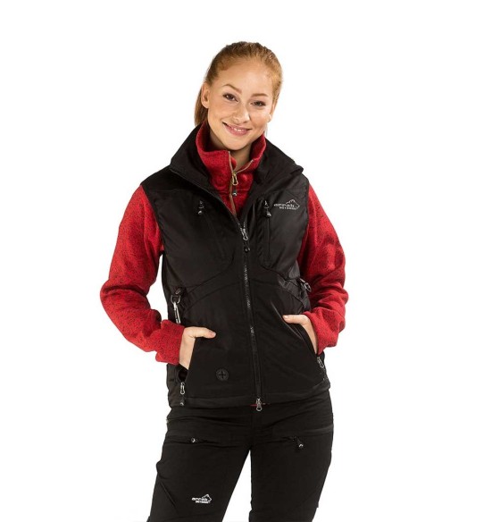 Vest naistele, veekindel ja tuulekindel, must Acadia Softshell, koerajuhile (Arrak)