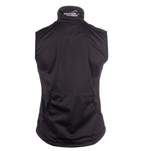 Vest naistele, veekindel ja tuulekindel, must Acadia Softshell, koerajuhile (Arrak)