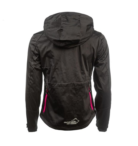 Jope naistele, veekindel ja tuulekindel, must Akka Softshell (Arrak)