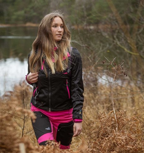 Jope naistele, veekindel ja tuulekindel, must Akka Softshell (Arrak)