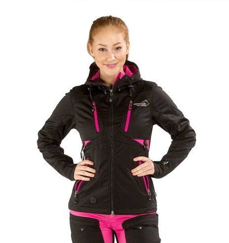 Jope naistele, veekindel ja tuulekindel, must Akka Softshell (Arrak)