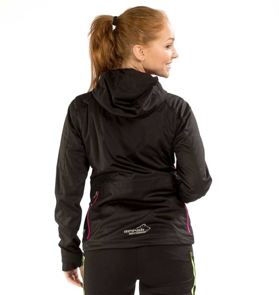 Jope naistele, veekindel ja tuulekindel, must Akka Softshell (Arrak)