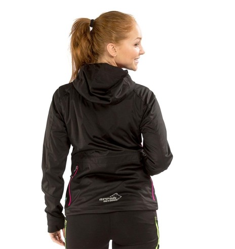 Jope naistele, veekindel ja tuulekindel, must Akka Softshell (Arrak)