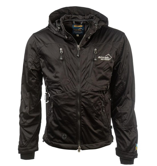Jope naistele, veekindel ja tuulekindel, must Akka Softshell (Arrak)
