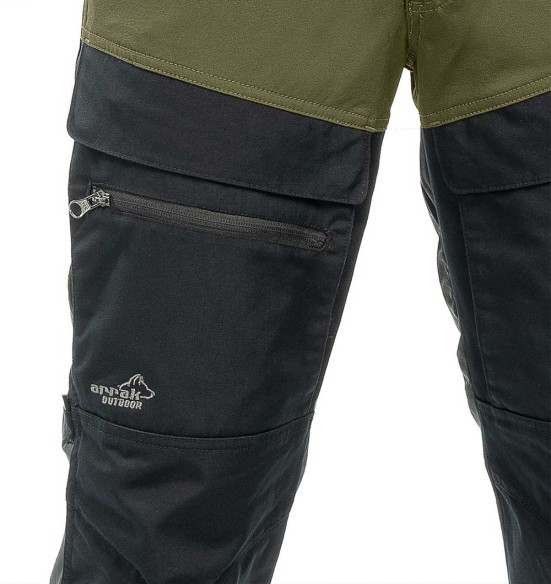 Püksid meestele, vetthülgavad ja elastsed, oliiviroheline Hybrid (Arrak Outdoor)