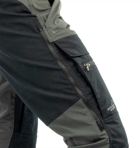 Брюки мужские водонепроницаемые и эластичные, серые, Hybrid (Arrak Outdoor)