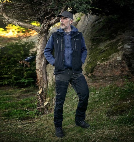 Брюки мужские водонепроницаемые и эластичные, серые, Hybrid (Arrak Outdoor)