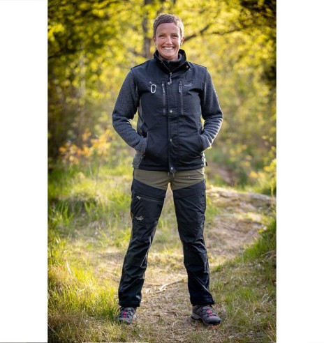 Püksid naistele, vetthülgavad ja elastsed, oliiviroheline Hybrid (Arrak Outdoor)