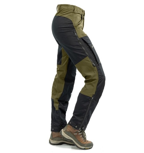 Брюки женские водонепроницаемые и эластичные, оливково-зеленые Hybrid (Arrak Outdoor)