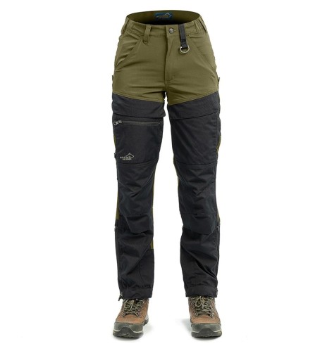 Брюки женские водонепроницаемые и эластичные, оливково-зеленые Hybrid (Arrak Outdoor)
