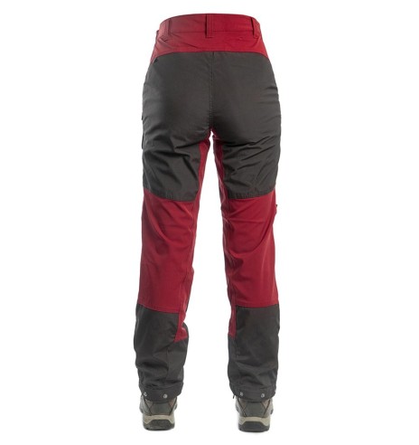 Püksid naistele, vetthülgavad ja elastsed, punane Hybrid (Arrak Outdoor)