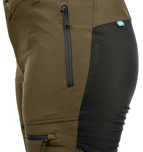 Брюки женские, водоотталкивающие и эластичные, оливково-зеленые, Perfomance (Arrak Outdoor)