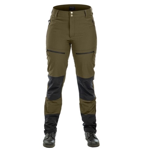 Брюки женские, водоотталкивающие и эластичные, оливково-зеленые, Perfomance (Arrak Outdoor)