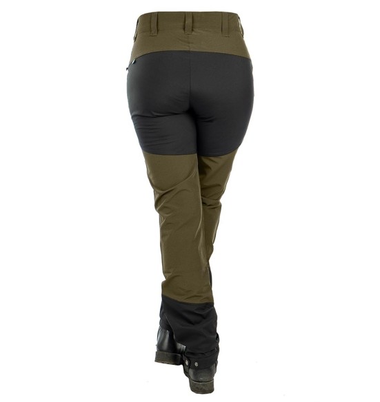 Брюки женские, водоотталкивающие и эластичные, оливково-зеленые, Perfomance (Arrak Outdoor)