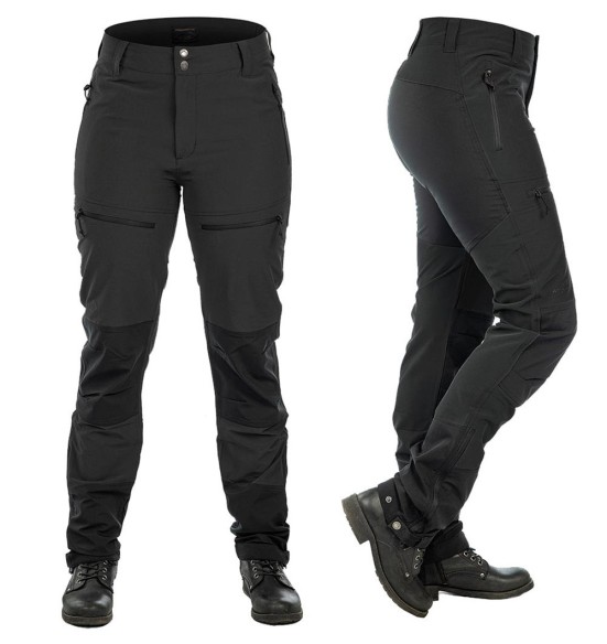 Püksid naistele õhemad, vetthülgavad ja elastsed, must, Perfomance (Arrak Outdoor)