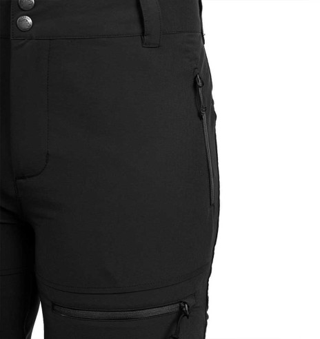 Брюки женские, водоотталкивающие и эластичные, чёрные, Perfomance (Arrak Outdoor)