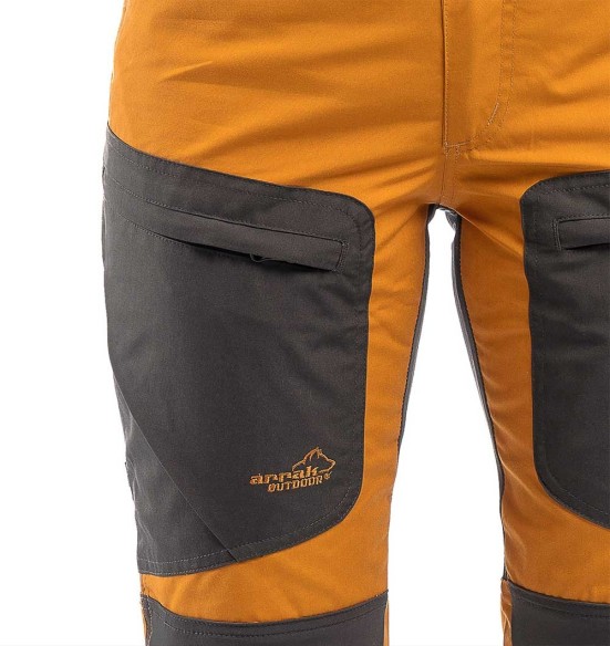 Püksid naistele, stretšpaneelidega ja vetthülgavad, oranž, Active Stretch (Arrak Outdoor)