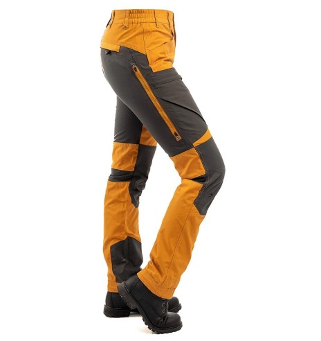 Püksid naistele, stretšpaneelidega ja vetthülgavad, oranž, Active Stretch (Arrak Outdoor)