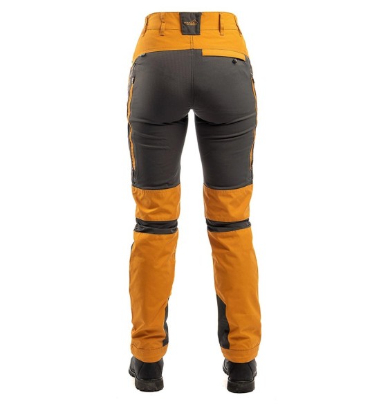 Püksid naistele, stretšpaneelidega ja vetthülgavad, oranž, Active Stretch (Arrak Outdoor)