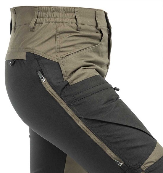 Püksid naistele, stretšpaneelidega ja vetthülgavad, pruun, Active Stretch (Arrak Outdoor)