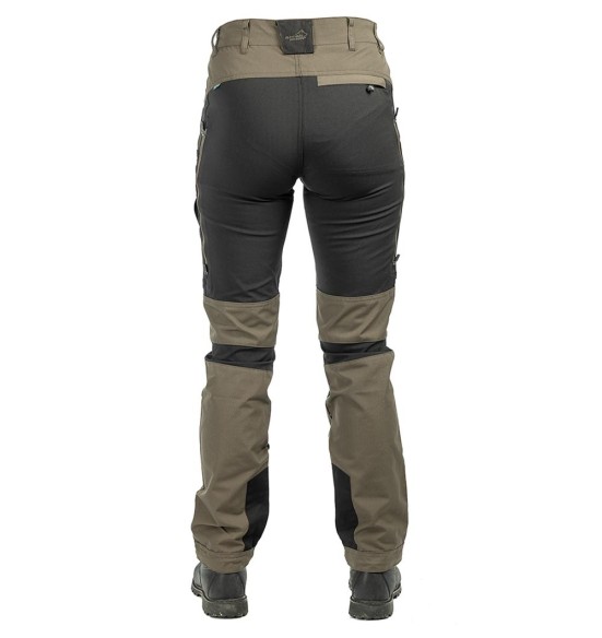 Püksid naistele, stretšpaneelidega ja vetthülgavad, pruun, Active Stretch (Arrak Outdoor)