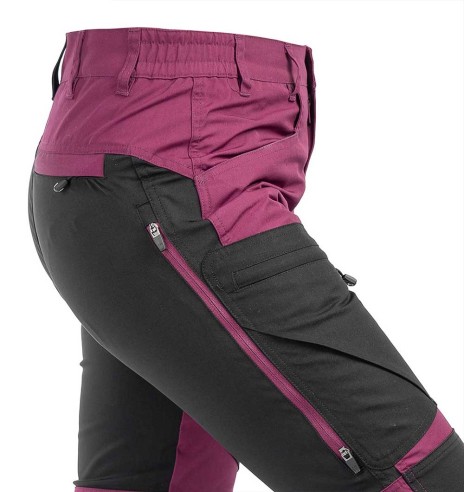 Püksid naistele, stretšpaneelidega ja vetthülgavad, lilla, Active Stretch (Arrak Outdoor)