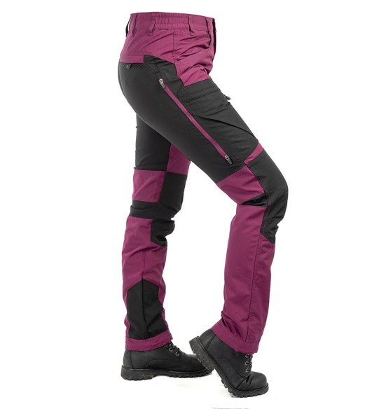 Püksid naistele, stretšpaneelidega ja vetthülgavad, lilla, Active Stretch (Arrak Outdoor)