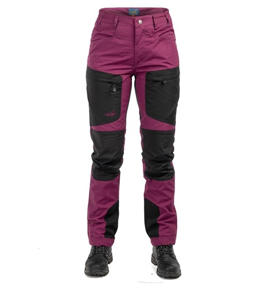 Püksid naistele, stretšpaneelidega ja vetthülgavad, lilla, Active Stretch (Arrak Outdoor)