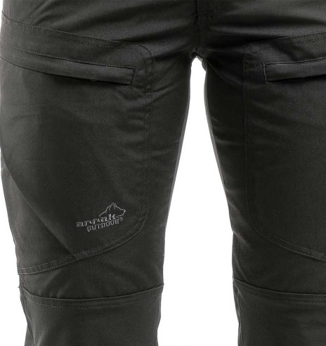 Püksid naistele, stretšpaneelidega ja vetthülgavad, must, Active Stretch (Arrak Outdoor)