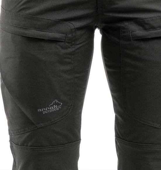 Брюки женские с эластичными вставками и водоотталкивающей пропиткой, чёрные Active Stretch (Arrak Outdoor)