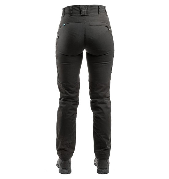 Брюки женские с эластичными вставками и водоотталкивающей пропиткой, чёрные Active Stretch (Arrak Outdoor)