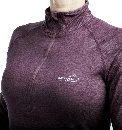 Sviiter naistele, superpehme, fuksia-lilla Action Top (Arrak Outdoor)