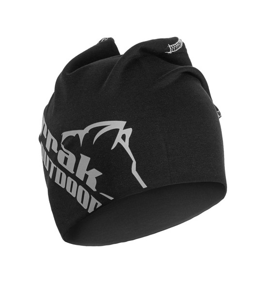 Müts puuvillast ja elastaanist, must, Beanie (Arrak Outdoor)