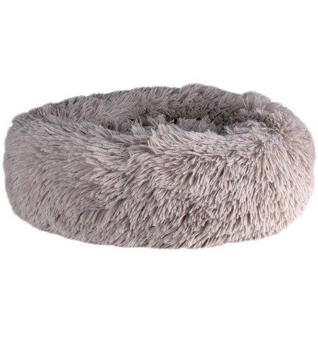 Пушистая успокаивающая лежанка для собак, серовато-коричневый, разных размеров, Calming Basket (Doogy)