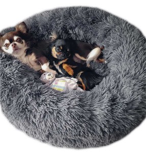 Rahustav pesa koerale Calming Basket, tumehall (Doogy) 2