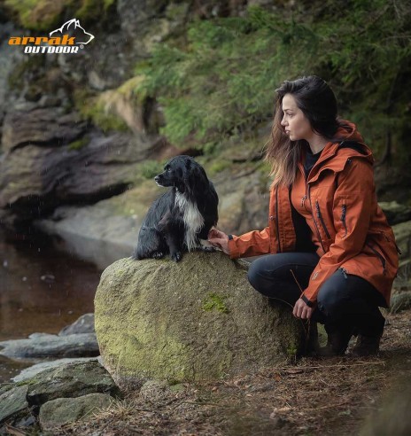Jope naistele, eriti vee- ja tuulekindel, oranž Summit (Arrak Outdoors)