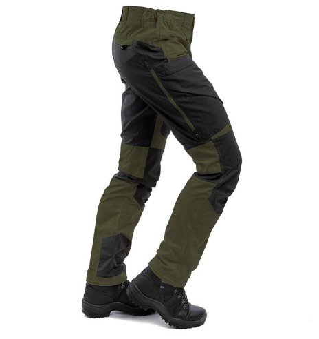 Брюки мужские с эластичными вставками и водоотталкивающей пропиткой, оливково-зеленые, Active Stretch (Arrak Outdoor)