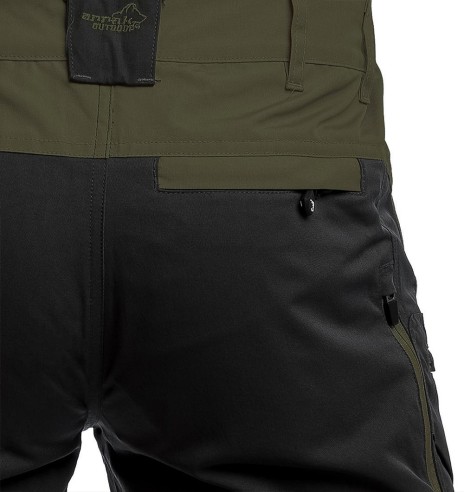 Брюки мужские с эластичными вставками и водоотталкивающей пропиткой, оливково-зеленые, Active Stretch (Arrak Outdoor)
