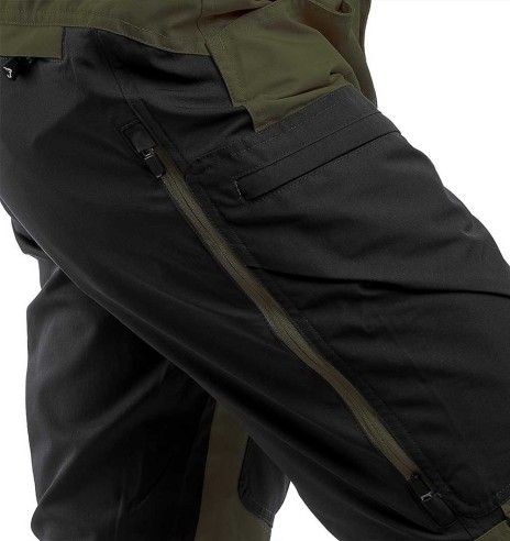 Брюки мужские с эластичными вставками и водоотталкивающей пропиткой, оливково-зеленые, Active Stretch (Arrak Outdoor)