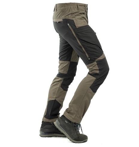 Püksid meestele, stretšpaneelidega ja vetthülgavad, pruun, Active Stretch (Arrak Outdoor)
