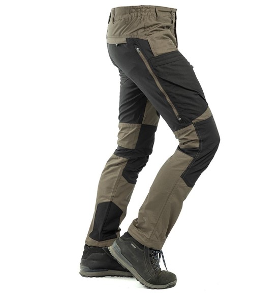 Püksid meestele, stretšpaneelidega ja vetthülgavad, pruun, Active Stretch (Arrak Outdoor)