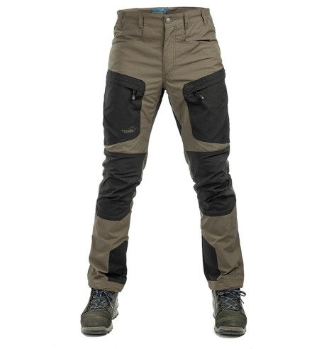 Püksid meestele, stretšpaneelidega ja vetthülgavad, pruun, Active Stretch (Arrak Outdoor)