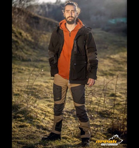 Jope meestele, vetthülgav, must, Hybrid (Arrak Outdoors)