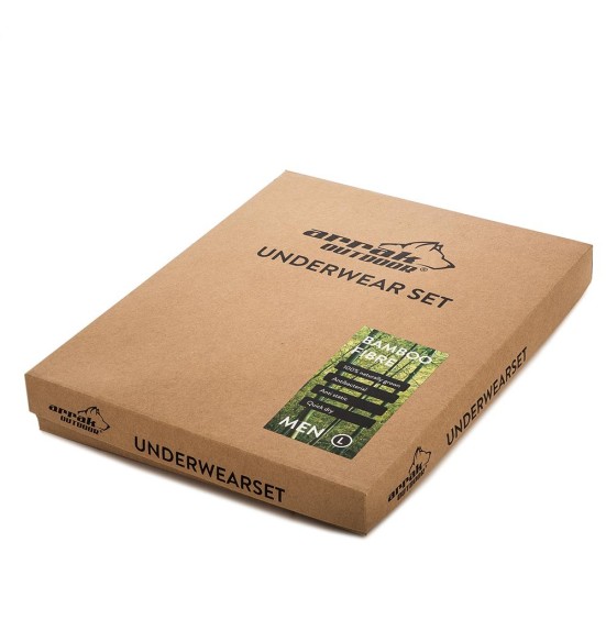 Aluspesu komplekt meestele, bambusviskoosist, superpehme, must, Ultra Bamboo (Arrak Outdoor)