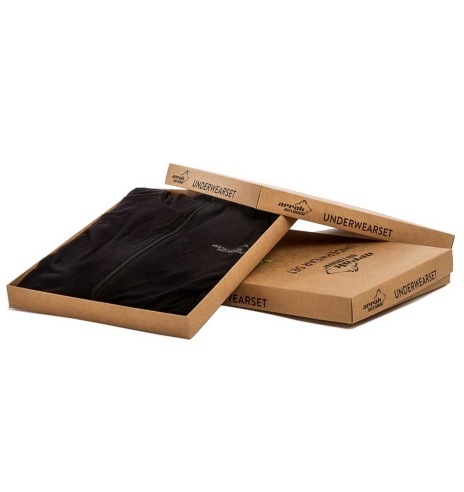 Aluspesu komplekt meestele, bambusviskoosist, superpehme, must, Ultra Bamboo (Arrak Outdoor)