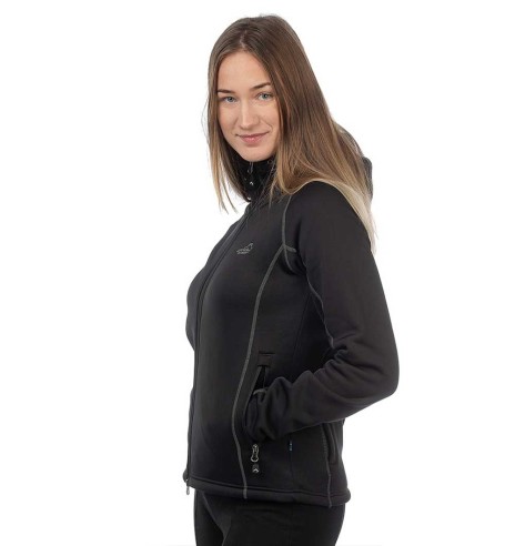 Fliis naistele, kapuutsiga, must, Power, fliisist dressipluus pusa (Arrak Outdoors)