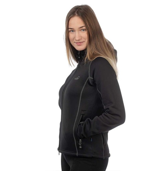 Fliis naistele, kapuutsiga, must, Power, fliisist dressipluus pusa (Arrak Outdoors)