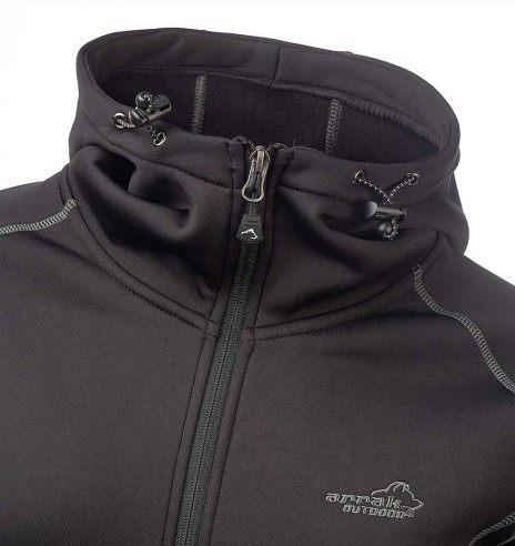 Fliis naistele, kapuutsiga, must, Power, fliisist dressipluus pusa (Arrak Outdoors)