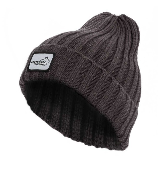 Müts kootud, klassikaline soonik, tumehall (Arrak Outdoor)